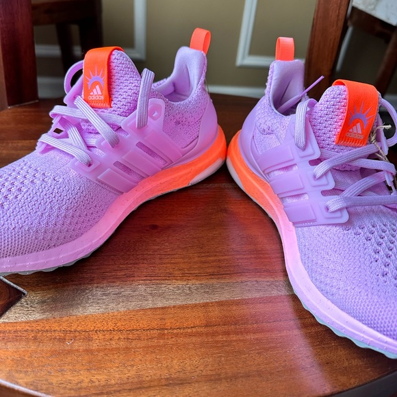 Adidas ULTRABOOST 5.0 DNA RUNNING SHOES SNEAKERS Bliss Lilac / Beam Orange - Picture 6 of 17
